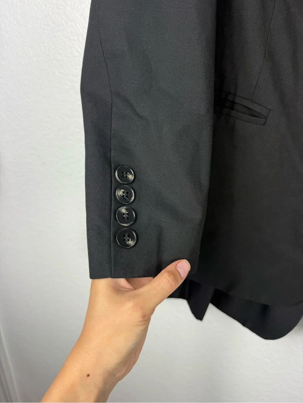 Mare Mare anthropologie Relaxed Twofer Blazer black size S